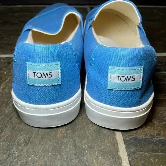 Toms canvas slip on shoes sz  12 - Picture 4 of 7
